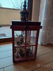 Lanterna da arredamento rossa