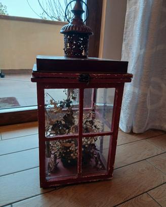 Lanterna da arredamento rossa