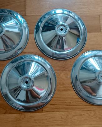 Kit 4 copriruota Fiat 500F alluminio NUOVI