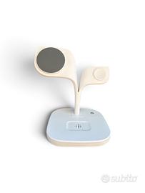 Stazione di ricarica wireless 5 in 1 con luce led