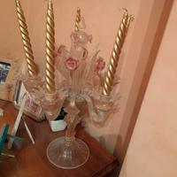 Candelabro vetro Murano 