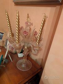 Candelabro vetro Murano 