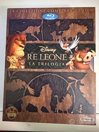 Il re leone la trilogia blu ray cofanetto nuovo