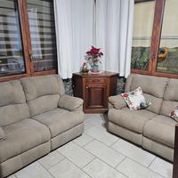 Divano 2 posti reclinabile elettricamente