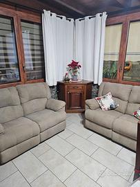 Divano 2 posti reclinabile elettricamente