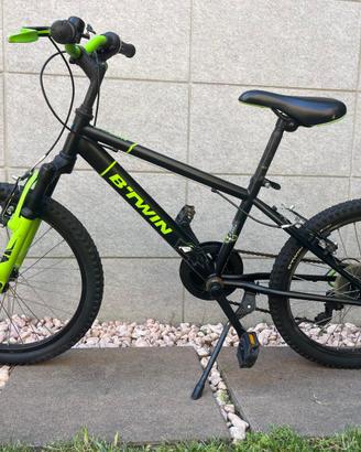 Mountain Bike B'TWIN nera/verde fluo – ruote 20"