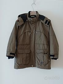 parka verde militare bambino