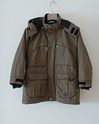 parka verde militare bambino