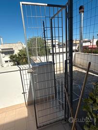 Cancello in metallo per box cane o recinti