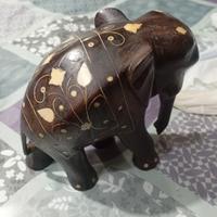 antinco elefante indiano statuina in legno 