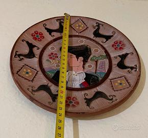 Antico piatto ceramica Sarda