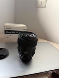 Sigma 35mm 1.4  Nikon