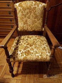 sedia poltrona stile liberty 