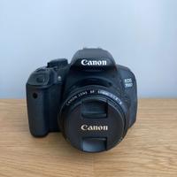 Canon EOS 700D + 50mm Canon Lens EF f 1.8