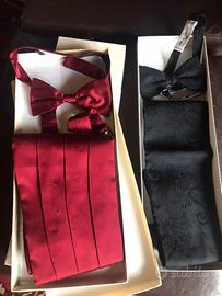 Fasce e Papillon Smoking seta