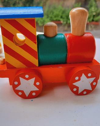 treno in legno 