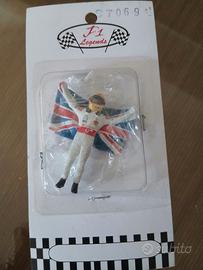 1:43 Figura Lewis Hamilton con bandiera 2007