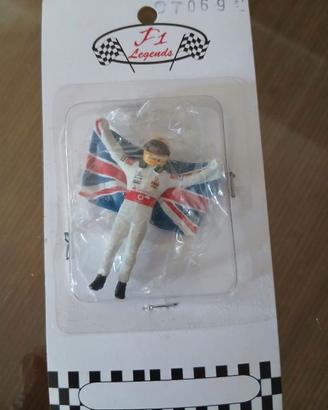 1:43 Figura Lewis Hamilton con bandiera 2007
