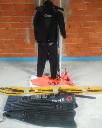 Attrezzatura pesca sub