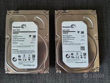 Coppia Seagate NAS hdd 3tb