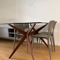 Tavolo CALLIGARIS KENT-160x90- NUOVO-Vetro e Legno