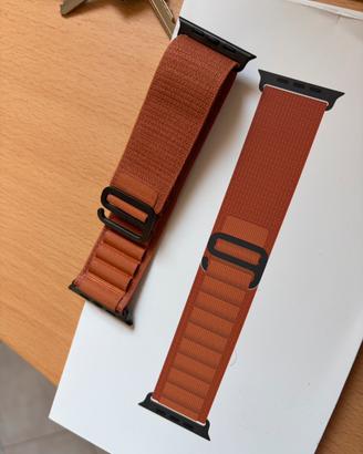 Cinturino apple watch ultra terra cotta black