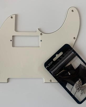 Pickguard Telecaster Bianco – 8 Viti con Viti