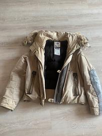 Giubbotto Historic Research uomo beige piuma d’oca