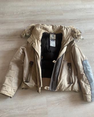 Giubbotto Historic Research uomo beige piuma d’oca