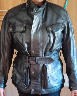 Giacca trial master belstaff da donna in pelle
