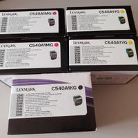 TONER LEXMAR - 2 yellow-2 magenta-1 black CONFEZIO