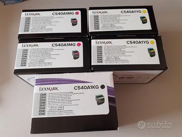 TONER LEXMAR - 2 yellow-2 magenta-1 black CONFEZIO