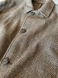 Cappotto uomo trssuto a spiga