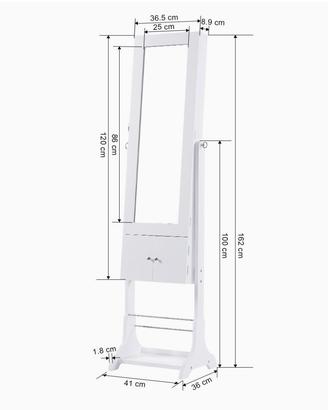 armadio specchio portaoggetti e portagioie 