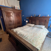 Letto in mogano primo ‘900 siciliano