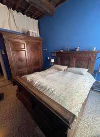 Letto in mogano primo ‘900 siciliano