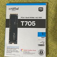CRUCIAL SSD T705 1TB - NUOVO SIGILLATO