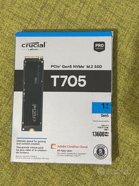 CRUCIAL SSD T705 1TB - NUOVO SIGILLATO
