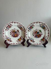 COPPIA PIATTI PORCELLANA INGLESE