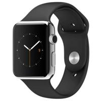 Apple Watch 42mm in acciaio e cinturino sport nero