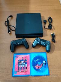 PlayStation 4 slim 500mb- PS4- 2 joystick -giochi