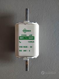 Fusibile Weber 250A NH1 660V Ik 120kA