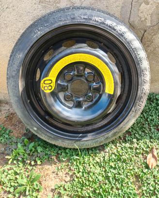 ruotino di scorta Hyundai i10 con 4 fori
