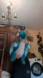 peluche drago XXL morbido e realistico collezione 