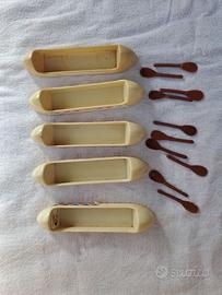 playmobil accessori 5X canoa bianca indiano wester