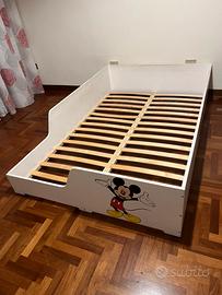 Letto Lettino Bambino Bimbo Topolino Pluto Disney