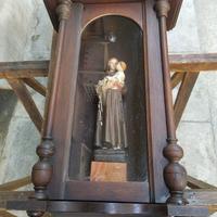 Antica Statua di legno in teca di Sant'Antonio