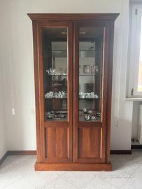 Vetrinetta con schienale a specchio e luci interne