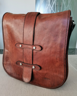 Borsa a tracolla I MEDICI - Firenze, color cognac
