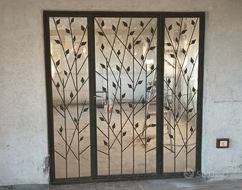 portoncino in ferro battuto